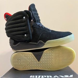 Supra Skytop IV 4 Black/Grey-Clear Mens size 7.5 shoe (preowned)